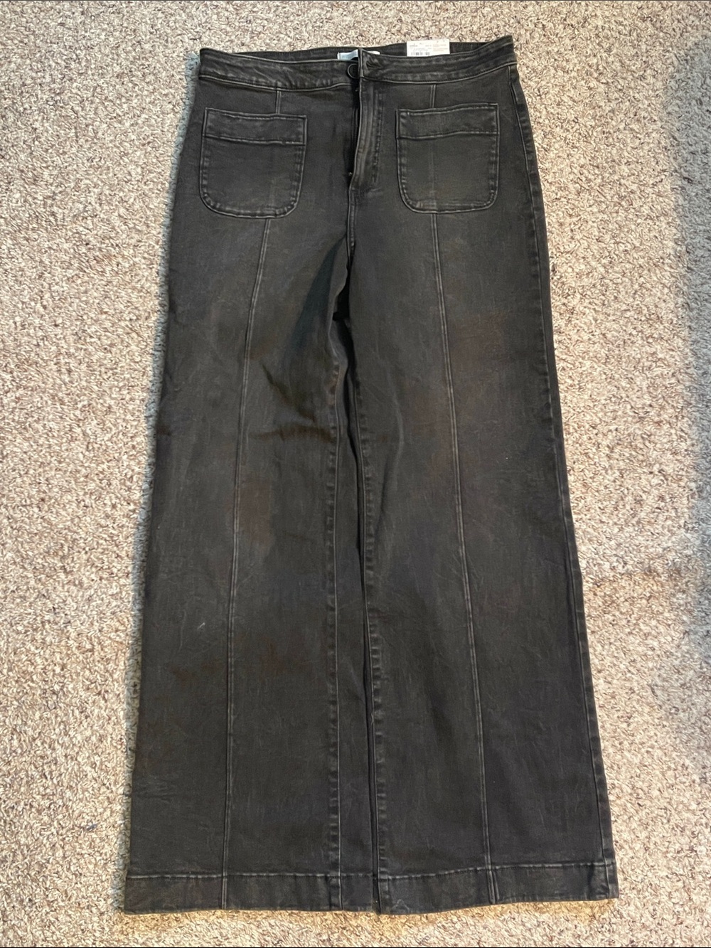 LC Lauren Conrad Black Wide Leg Jeans